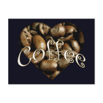 Coffee Heart postcards by JaZilla Coffee Heart postcards