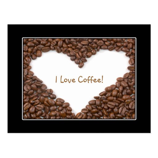 Coffee Heart Postcard