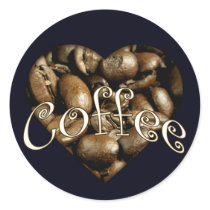 Coffee Heart stickers by JaZilla Coffee Heart stickers