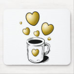 Coffee Hearts Mousepads