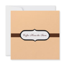 Coffee House Personalized Invitations