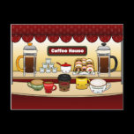 Coffee House Postcard postcards