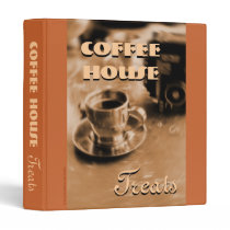 Coffee House Treats Cookbook binders