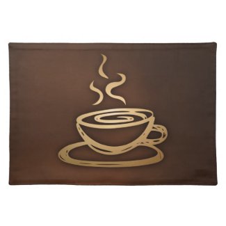 Coffee In My Cup Cloth Place Mat