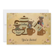 Coffee Invitation Bears