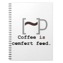 Coffee is Comfort Food Spiral Notebooks