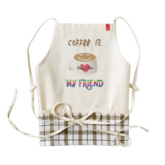 Coffee is My Friend Zazzle HEART Apron