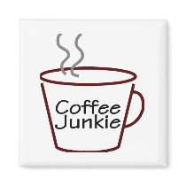Coffee Junkie magnets by TorrDenaIndians Coffee Junkie magnets