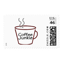Coffee Junkie postage by CelebrationZazzle Coffee Junkie postage