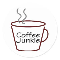 Coffee Junkie Sticker