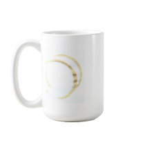 Coffee.  Just coffee. MUG w coffee stain graphic