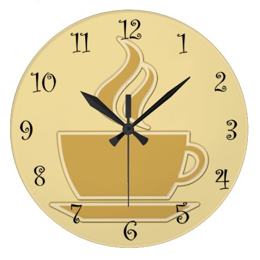 Coffee Kitchen Wall Clocks Zazzle