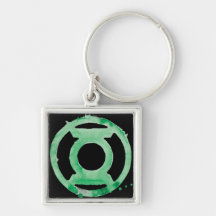 Coffee Lantern Symbol - Green Key Chain