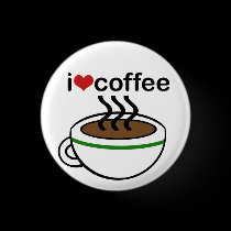 Coffee Love Button buttons