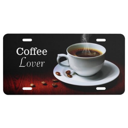 Coffee Lover License Plate License Plate