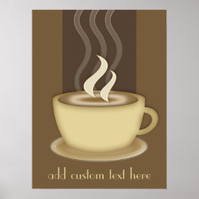 Coffee Lovers Personalized Poster