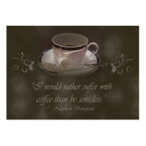 Coffee Lover's Recipe Cards business cards