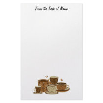 Coffee Lovers Teddy Stationary stationery
