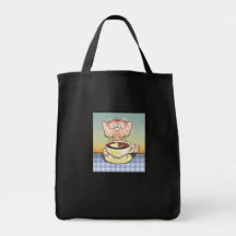 Coffee Loving Tabby Bags