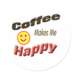 coffee makes me happy stickers