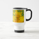 Coffee makes me Smile! Travel Coffe Mug Poppies