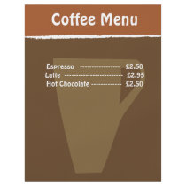 Coffee Menu Custom Flyer
