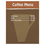 Coffee Menu Custom Flyer