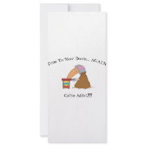 Coffee Monster Rack Card Design
