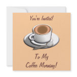 Coffee Morning Coffee Cup Invitation Coffee Morning Coffee Cup Invitation