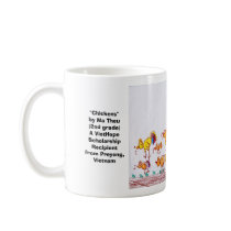 COFFEE MUG "Chickens" by Ma Theu by VietHope COFFEE MUG "Chickens" by Ma Theu