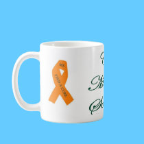 Coffee Mug CureMS with ribbons green mugs