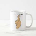 Coffee Mug Good morning Finger