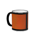 Coffee Mug - Orange LED Wash Lighting