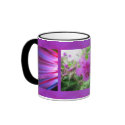 Coffee Mug - Pink Flowers and LED Wash Lighting
