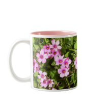 Coffee Mug - Pink Lined - Shamrocks