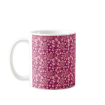 Coffee Mug w/ Pink Floral Design