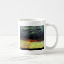 Coffee Mug with Abstract Acrylic Artwork