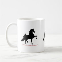 Coffee Mug with American Saddlebreds