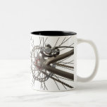 Coffee Mug with Bicycle Back Wheel mugs
