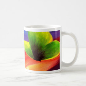 Coffee Mug With Butterfly Painting Art - Multi
