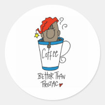 Coffee or Prozac Sticker