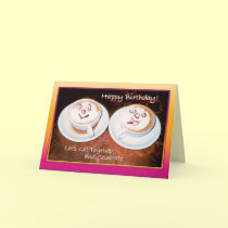 Coffee Pals - Happy Birthday Card by TANITU Coffee Pals - Happy Birthday Card