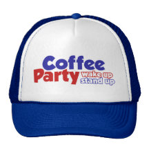 Coffee Party Movement Wake up Stand Up Mesh Hats