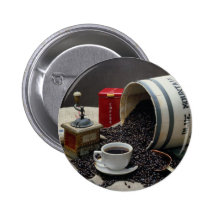 Coffee Pinback Buttons