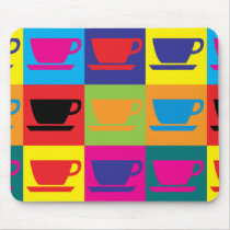Coffee Pop Art Mouse Pads