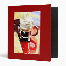 Coffee Pot on the Table 3 Ring Binders