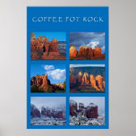 Coffee Pot Rock Collage Poster