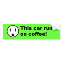Coffee Power - Bumper Sticker bumper stickers