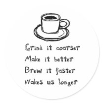 Coffee Punk Sticker by TulsaTees Coffee Punk Sticker
