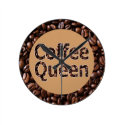 Coffee Queen Clock